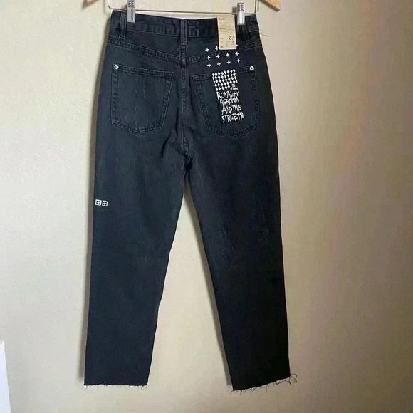 Ksubi Chlo Wasted Rat Attack Straight Leg Jeans Size 27 - Picture 9 of 15
